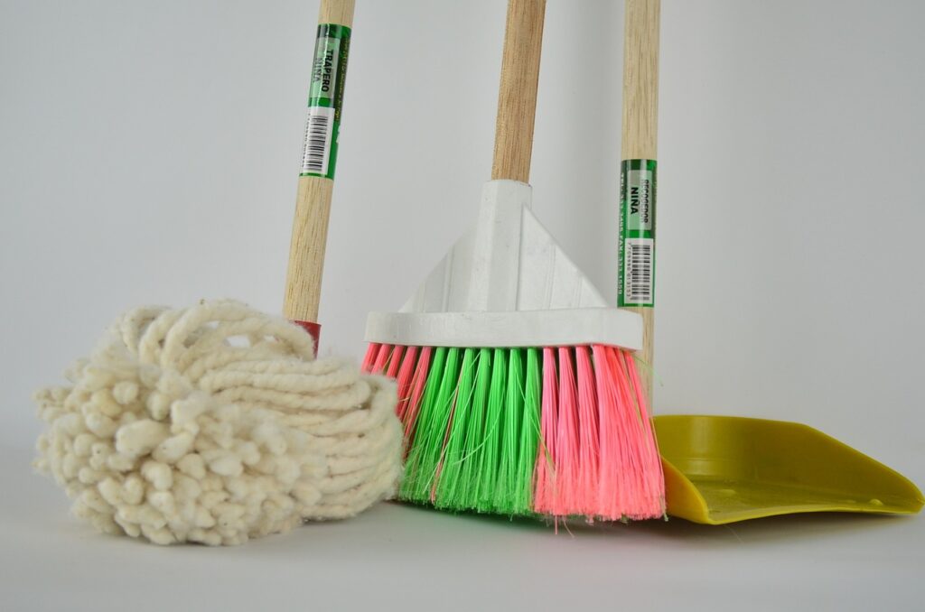Mop broom dust pan | Valley Floor Covering Inc